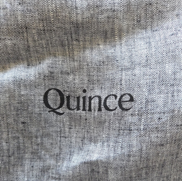 New Quince European Linen Chambray Duvet Cover Set - Charcoal - King/Cal King - Picture 3 of 6